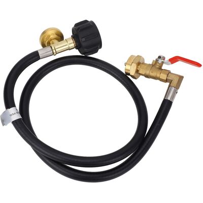 WEYTOLL Tuyau Adaptateur De Recharge De Gaz De 3 Pieds, Avec Jauge Et Valve, Connecteur Qcc1 Haute Pression 350psi, Cylindre De 1lb À 20lb - Publicité WEYTOLL Tuyau Adaptateur De Recharge De Gaz De 3 Pieds, Avec Jauge Et Valve, Connecteur Qcc1 Haute Pression 350psi, Cylindre De 1lb À 20lb - Publicité