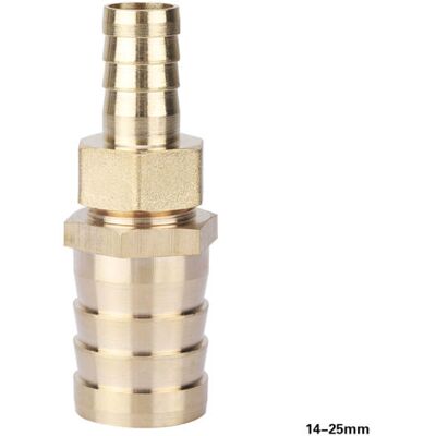 ABYSSE Adaptateur De Raccord De Tuyau À Filetage Femelle Avec Bague De Réduction Cannelée En Laiton (14-25 Mm) - Publicité ABYSSE Adaptateur De Raccord De Tuyau À Filetage Femelle Avec Bague De Réduction Cannelée En Laiton (14-25 Mm) - Publicité
