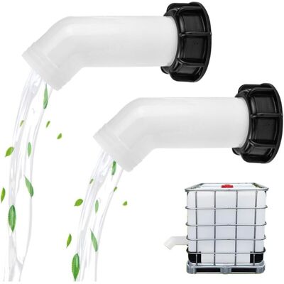 Scotch 2pcs Tuyau De Bec De Vidange Buse De Réservoir D'Eau Raccord De Vanne Ibc Connecteurs D'Eau De Jardin Bec De Vidange D'Extension Buse De Réservoir D'Eau Valve Pour Raccord Robinet Cuve Ibc - Publicité Scotch 2pcs Tuyau De Bec De Vidange Buse De Réservoir D'Eau Raccord De Vanne Ibc Connecteurs D'Eau De Jardin Bec De Vidange D'Extension Buse De Réservoir D'Eau Valve Pour Raccord Robinet Cuve Ibc - Publicité