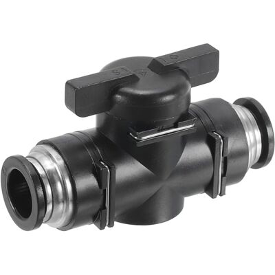 GRASSLIN 1 Vanne À Bille, 12mm, Push-to-connect, Plastique Et Cuivre, Noir Argenté, Pour Air Hydraulique - Publicité GRASSLIN 1 Vanne À Bille, 12mm, Push-to-connect, Plastique Et Cuivre, Noir Argenté, Pour Air Hydraulique - Publicité