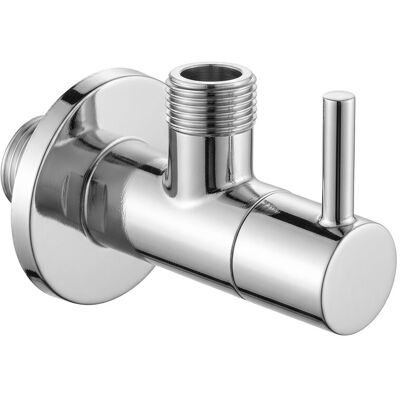 Vanne D'Angle Rea 1/2" X 3/8" Chrome - Publicité Vanne D'Angle Rea 1/2" X 3/8" Chrome - Publicité