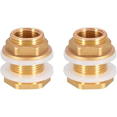 MOXIE 2 Pièces Dn20 3/4 Laiton Réservoir D'Eau Tuyau D'Eau Raccord Adaptateur Robinet Douille De Seau À Pluie Douille De Réservoir En Laiton Pour Robinet Seau De Pluie Réservoir D'Eau - Publicité MOXIE 2 Pièces Dn20 3/4 Laiton Réservoir D'Eau Tuyau D'Eau Raccord Adaptateur Robinet Douille De Seau À Pluie Douille De Réservoir En Laiton Pour Robinet Seau De Pluie Réservoir D'Eau - Publicité