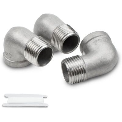 OEM Raccord Coudé 90° Acier Inoxydable 304 - 3 Pièces, Filetage Bsp 1/2" Femelle/mâle Tuyaux-ulisem - Publicité OEM Raccord Coudé 90° Acier Inoxydable 304 - 3 Pièces, Filetage Bsp 1/2" Femelle/mâle Tuyaux-ulisem - Publicité