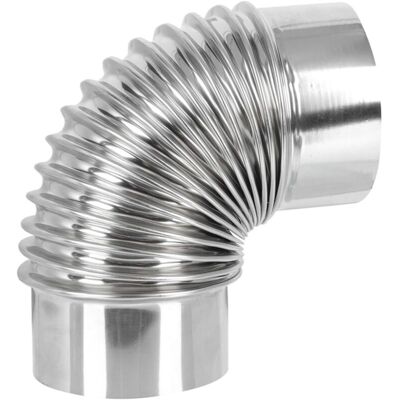 FOGSHIELD Lntyq Coude Tuyau Cheminée Inox Pour Poêle Chauffage Évacuation Fumée Et Facile À Installer - Publicité FOGSHIELD Lntyq Coude Tuyau Cheminée Inox Pour Poêle Chauffage Évacuation Fumée Et Facile À Installer - Publicité