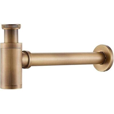 ABYSSE Siphon Design Laiton Siphon Universel Pour Lavabo, Lavabo, Salle De Bains Drainag - Publicité ABYSSE Siphon Design Laiton Siphon Universel Pour Lavabo, Lavabo, Salle De Bains Drainag - Publicité