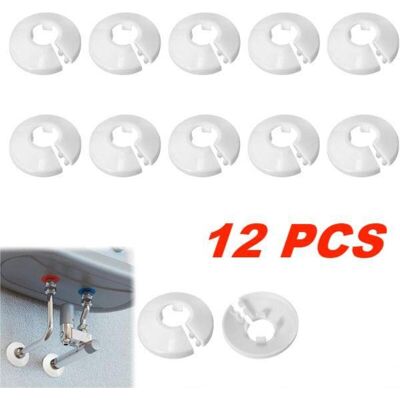 OEM 12 Pcs Cache-tuyau, Collier Radiateur Pour Tuyau De 15 Mm, Manchon Rond Blanc Pour Plomberie Et Chauffage, Finition Discrète En Rénovation - Publicité OEM 12 Pcs Cache-tuyau, Collier Radiateur Pour Tuyau De 15 Mm, Manchon Rond Blanc Pour Plomberie Et Chauffage, Finition Discrète En Rénovation - Publicité