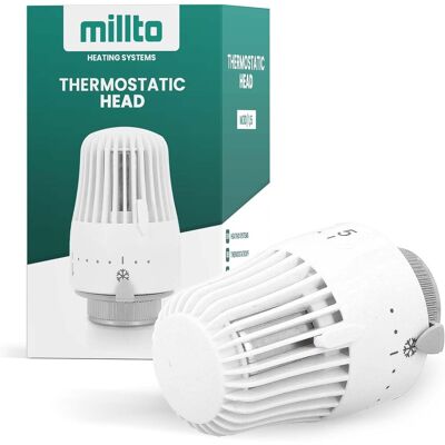 CONWHZC Vanne De Radiateur Thermostatique M30 X 1,5 Tête De Remplacement Thermostat Système De Chauffage À Température De Modulation De Zone À 6 Niveaux - Publicité CONWHZC Vanne De Radiateur Thermostatique M30 X 1,5 Tête De Remplacement Thermostat Système De Chauffage À Température De Modulation De Zone À 6 Niveaux - Publicité