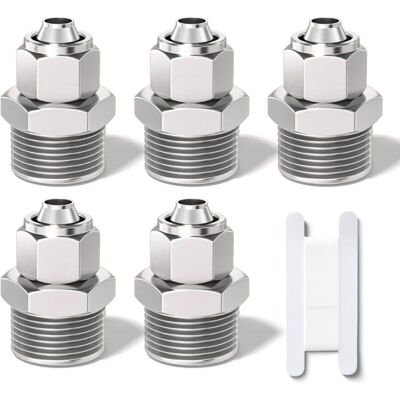 OEM Raccord Pneumatique Droit À Pousser 5 Pièces Tube 6mm Od Filetage Bsp Mâle 3/8" Écrou Verrouillage -ulisem - Publicité OEM Raccord Pneumatique Droit À Pousser 5 Pièces Tube 6mm Od Filetage Bsp Mâle 3/8" Écrou Verrouillage -ulisem - Publicité