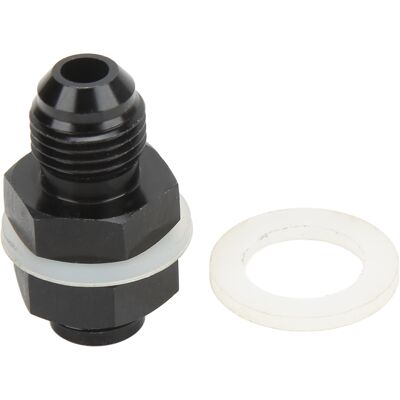 Ortviai Raccord De Cloison Pour Pile À Combustible An6 En Aluminium 6061-t6 Anodisé Noir Avec Joint En Ptfe - Publicité Ortviai Raccord De Cloison Pour Pile À Combustible An6 En Aluminium 6061-t6 Anodisé Noir Avec Joint En Ptfe - Publicité