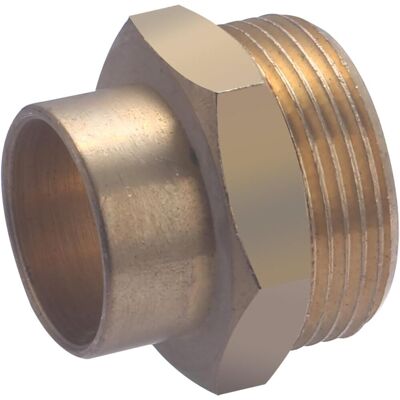 GRASSLIN 1 Raccord Laiton, Tube Cuivre 28mm, Sortie Mâle 26x34, Soudure Et Vissage, Eau Potable Chauffage - Publicité GRASSLIN 1 Raccord Laiton, Tube Cuivre 28mm, Sortie Mâle 26x34, Soudure Et Vissage, Eau Potable Chauffage - Publicité