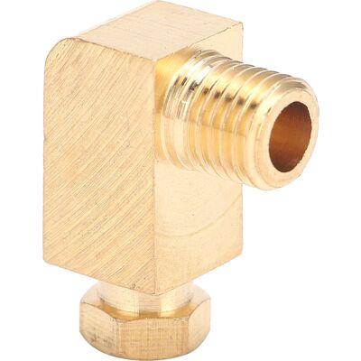 WEYTOLL Adaptateur De Connecteur De Raccord De Tuyau De Tube De Compression De Coude À 90 Degrés En Laiton Pour Système De Lubrification À L'Huile Pl408 4mm / 0,16 Pouces M8 X 1 - Publicité WEYTOLL Adaptateur De Connecteur De Raccord De Tuyau De Tube De Compression De Coude À 90 Degrés En Laiton Pour Système De Lubrification À L'Huile Pl408 4mm / 0,16 Pouces M8 X 1 - Publicité