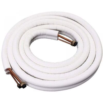 SCORPIO Tuyau En Cuivre Isolé 1/4 '' 3/8 '' Climatiseur Tuyaux Raccords Paire Tube De Bobine - 4m - Publicité SCORPIO Tuyau En Cuivre Isolé 1/4 '' 3/8 '' Climatiseur Tuyaux Raccords Paire Tube De Bobine - 4m - Publicité