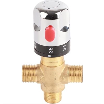 OEM Vanne Mélangeur Eau Chaude Froide Robinet Mitigeur Thermostatique En Laiton Solide Robinet Température Fixe-dou - Publicité OEM Vanne Mélangeur Eau Chaude Froide Robinet Mitigeur Thermostatique En Laiton Solide Robinet Température Fixe-dou - Publicité