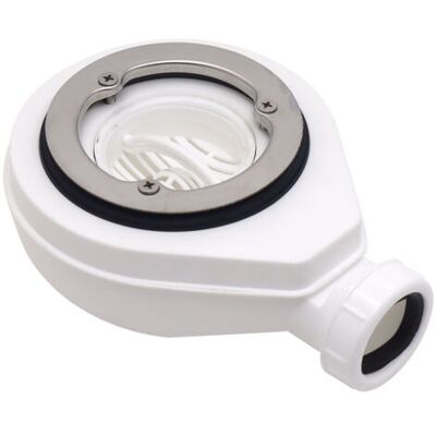 ABYSSE Siphon Douche À L'Italienne Ø90mm – Bonde Horizontale Sans Capot – Débit 45 L/min – Polypropylène Durable Pour Receveurs De Douche - Publicité ABYSSE Siphon Douche À L'Italienne Ø90mm – Bonde Horizontale Sans Capot – Débit 45 L/min – Polypropylène Durable Pour Receveurs De Douche - Publicité