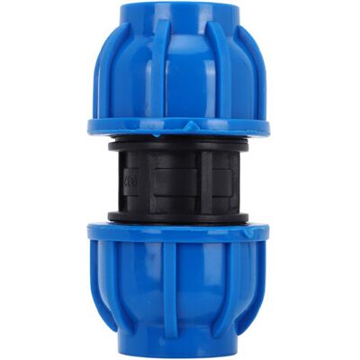 ABYSSE Lot De 4 Adaptateurs De Tuyau D'Eau En Plastique Pe De 32 Mm À 32 Mm, Connecteur Droit, Accessoires De Montage - Publicité ABYSSE Lot De 4 Adaptateurs De Tuyau D'Eau En Plastique Pe De 32 Mm À 32 Mm, Connecteur Droit, Accessoires De Montage - Publicité
