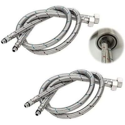 OEM Tuyau De Raccordement G 3/8 Dn6 De 80cm De Longue Pour Robinet D'Eau, Filetage De Compression Tuyau D'Eau Flexible 2 Pièces (1 Paire)-crezuo - Publicité OEM Tuyau De Raccordement G 3/8 Dn6 De 80cm De Longue Pour Robinet D'Eau, Filetage De Compression Tuyau D'Eau Flexible 2 Pièces (1 Paire)-crezuo - Publicité