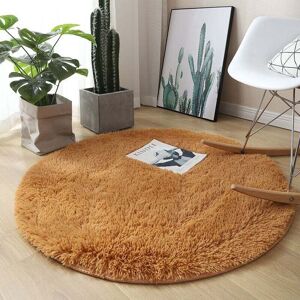 ZVD Tapis Rond, À Poils Longs, 120cm X 120cm, Moderne, Pour Salon, Chambre À Coucher, Salle À Manger Ou Chambre D'Enfant, Tapis De Sol Shaggy Confortable Moquette Anti-dérapage, Jaune D'Or 120cm X 12 - Publicité ZVD Tapis Rond, À Poils Longs, 120cm X 120cm, Moderne, Pour Salon, Chambre À Coucher, Salle À Manger Ou Chambre D'Enfant, Tapis De Sol Shaggy Confortable Moquette Anti-dérapage, Jaune D'Or 120cm X 12 - Publicité