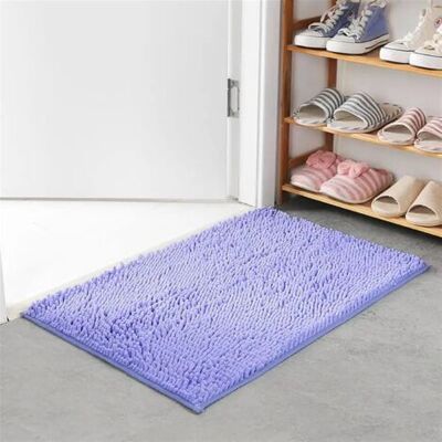 SCORPIO Tapis Antidérapant,chenille Tapis Absorbant Chien, Tapis Lavable En Machine Tapis Doux, Convient Pour Chambre À Coucher, Salon, Cuisine, Salle De Bain, Couloir (60 X 90 Cm, Violet) - Publicité SCORPIO Tapis Antidérapant,chenille Tapis Absorbant Chien, Tapis Lavable En Machine Tapis Doux, Convient Pour Chambre À Coucher, Salon, Cuisine, Salle De Bain, Couloir (60 X 90 Cm, Violet) - Publicité