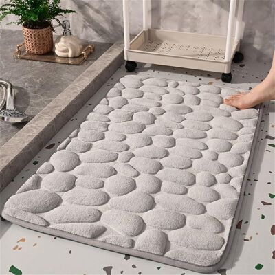 Vision Tapis De Bain Absorbant En Galets : Tapis De Bain Absorbant Et Antidérapant Conçu Pour Votre Sécurité Et Votre Confort, 40 X 60 Cm - Publicité Vision Tapis De Bain Absorbant En Galets : Tapis De Bain Absorbant Et Antidérapant Conçu Pour Votre Sécurité Et Votre Confort, 40 X 60 Cm - Publicité
