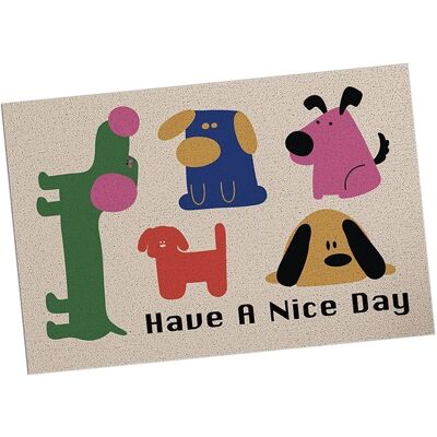 HEAT Tapis De Porte Antidérapant À Motif Mignon, Résistant Aux Taches Et Très Durable, Pour Intérieur Et Extérieur, Type 1, 60 X 90 Cm / 23,6 X 35,4 Pouces - Publicité HEAT Tapis De Porte Antidérapant À Motif Mignon, Résistant Aux Taches Et Très Durable, Pour Intérieur Et Extérieur, Type 1, 60 X 90 Cm / 23,6 X 35,4 Pouces - Publicité