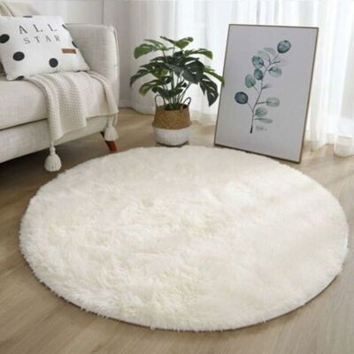OEM Tapis Rond De 60 Cm Pour Chambre À Coucher, Salon, Antidérapant, Doux Et Moelleux, Grand Tapis De Sol Pour Couloir, Blanc - Publicité OEM Tapis Rond De 60 Cm Pour Chambre À Coucher, Salon, Antidérapant, Doux Et Moelleux, Grand Tapis De Sol Pour Couloir, Blanc - Publicité