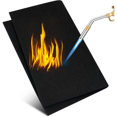 SANS MARQUE Tapis De Protection Contre La Chaleur, Couverture De Soudage Ignifuge, Matériau Résistant À La Chaleur Jusqu'à 1000°c,tapis Ignifuge Pour Gril, Poêle, Soudage, Plombiers (30 23cm) - Publicité SANS MARQUE Tapis De Protection Contre La Chaleur, Couverture De Soudage Ignifuge, Matériau Résistant À La Chaleur Jusqu'à 1000°c,tapis Ignifuge Pour Gril, Poêle, Soudage, Plombiers (30 23cm) - Publicité