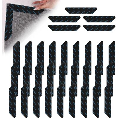 GRASSLIN 32 Autocollants Pour Tapis, 13 X 2.5 Cm, Polyuréthane Noir, Antidérapant Réutilisable, Pour Cuisine Salle De Bain Bureau - Publicité GRASSLIN 32 Autocollants Pour Tapis, 13 X 2.5 Cm, Polyuréthane Noir, Antidérapant Réutilisable, Pour Cuisine Salle De Bain Bureau - Publicité