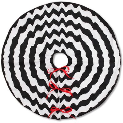 BRINSEA Arbre De Noël Jupe Épais Arbre De Noël Jupes Tapis Pour Maison Vacances Nouvel An Décoration De Fête Noir Et Blanc Vague 73cm - Publicité BRINSEA Arbre De Noël Jupe Épais Arbre De Noël Jupes Tapis Pour Maison Vacances Nouvel An Décoration De Fête Noir Et Blanc Vague 73cm - Publicité