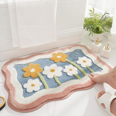 Generic Tapis De Bain Antidérapant De Bain Moelleux En Microfibre, Tapis De Douche Absorbant Lavable En Machine Pour Salle De Bain, Cuisine, Chambre, 50x80cm - Publicité Generic Tapis De Bain Antidérapant De Bain Moelleux En Microfibre, Tapis De Douche Absorbant Lavable En Machine Pour Salle De Bain, Cuisine, Chambre, 50x80cm - Publicité