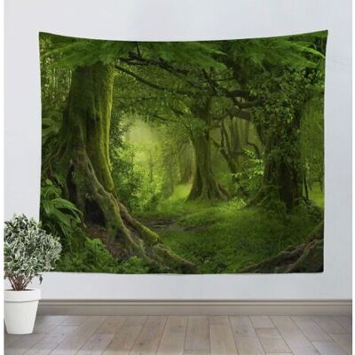 SCORPIO Tapisserie Tenture Murale Psychédélique Arbre Forêt Tapis Tissu Drap Mural Décoration Murale Maison Salon Chambre Dortoir Bohème Nature Paysage Avec Courte Peluche Tissu Doux (150cm130cm) - Publicité SCORPIO Tapisserie Tenture Murale Psychédélique Arbre Forêt Tapis Tissu Drap Mural Décoration Murale Maison Salon Chambre Dortoir Bohème Nature Paysage Avec Courte Peluche Tissu Doux (150cm130cm) - Publicité