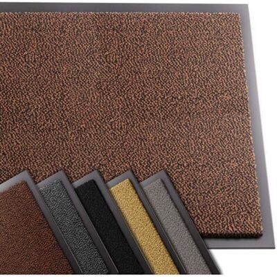 ABYSSE Tapis De Porte Rectangulaire 60x90cm – Antidérapant En Polypropylène – Lavable À 30° – Protection Optimale Des Sols – Marron-noir - Publicité ABYSSE Tapis De Porte Rectangulaire 60x90cm – Antidérapant En Polypropylène – Lavable À 30° – Protection Optimale Des Sols – Marron-noir - Publicité