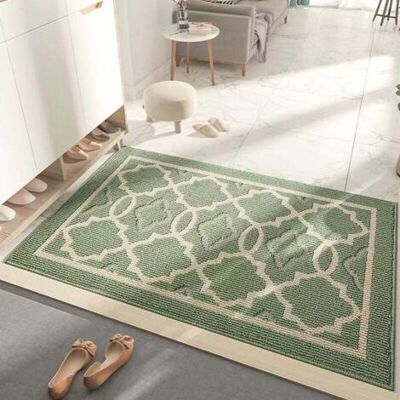 ABYSSE Paillasson Antidérapant,tapis De Porte Intérieur Et Extérieur Absorbant Et Résistant,tapis D'Entrée Lavable En Machine,anti-poussière - 50 X 80 Cm,vert - Publicité ABYSSE Paillasson Antidérapant,tapis De Porte Intérieur Et Extérieur Absorbant Et Résistant,tapis D'Entrée Lavable En Machine,anti-poussière - 50 X 80 Cm,vert - Publicité