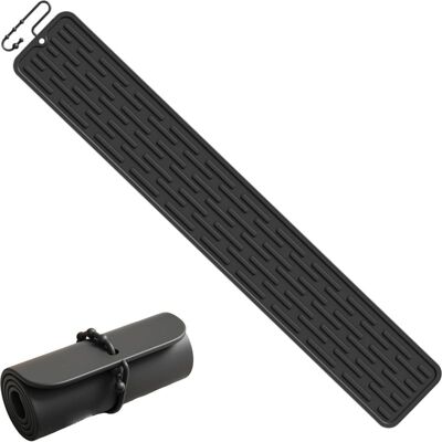 Vision Tapis D'Égouttage Étroit En Silicone Pour Bar, Antidérapant, Protège L'Évier Et L'Égouttoir, 55 X 8 Cm, Noir - Publicité Vision Tapis D'Égouttage Étroit En Silicone Pour Bar, Antidérapant, Protège L'Évier Et L'Égouttoir, 55 X 8 Cm, Noir - Publicité