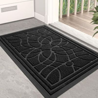 ABYSSE Paillasson Antidérapant 40 X 60 Cm Fibre De Polypropylène Absorbante Lavable En Machine Pour Entrée, Couloir, Jardin - Publicité ABYSSE Paillasson Antidérapant 40 X 60 Cm Fibre De Polypropylène Absorbante Lavable En Machine Pour Entrée, Couloir, Jardin - Publicité