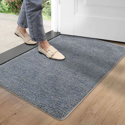 BRINSEA Ensoleille – Tapis D'Entrée Antidérapant 50 X 80 Cm – Tissu Absorbant Lavable En Machine – Résistant Intérieur/extérieur – Gris/bleu - Publicité BRINSEA Ensoleille – Tapis D'Entrée Antidérapant 50 X 80 Cm – Tissu Absorbant Lavable En Machine – Résistant Intérieur/extérieur – Gris/bleu - Publicité