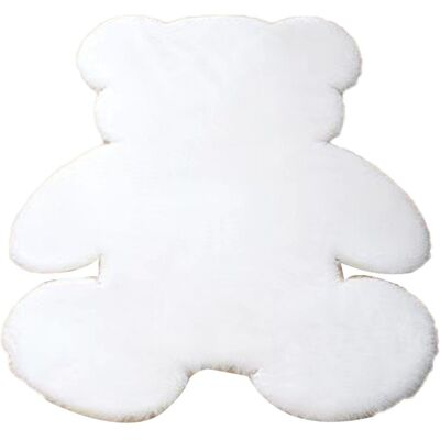 HEAT Tapis De Chambre Mignon En Forme D'Ours, Doux Et Duveteux, Pour Enfants Et Adolescentes, Idéal Pour Le Salon, Blanc, 45 X 60 Cm - Publicité HEAT Tapis De Chambre Mignon En Forme D'Ours, Doux Et Duveteux, Pour Enfants Et Adolescentes, Idéal Pour Le Salon, Blanc, 45 X 60 Cm - Publicité