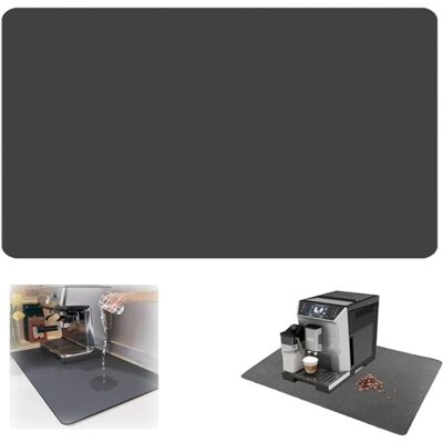 GRASSLIN Tapis Absorbant Vaisselle Gris Foncé 60 Cm X 50 - Séchage Rapide, Antidérapant, Egouttoir Pour Comptoirs Et Machines À Café'parent'gris Foncé'60 X 50 Cm - Publicité GRASSLIN Tapis Absorbant Vaisselle Gris Foncé 60 Cm X 50 - Séchage Rapide, Antidérapant, Egouttoir Pour Comptoirs Et Machines À Café'parent'gris Foncé'60 X 50 Cm - Publicité