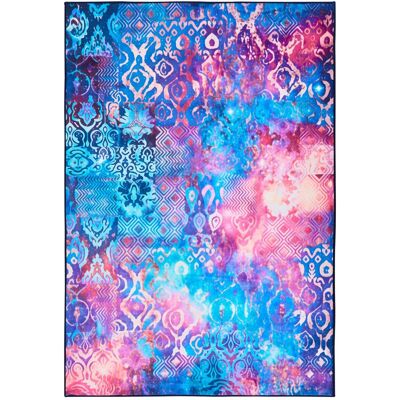 BELIANI Tapis Bohème Oriental En Polyester 140 X 200 Cm Motif Imprimé Couleurs Vives Multicolore Orvella - Publicité BELIANI Tapis Bohème Oriental En Polyester 140 X 200 Cm Motif Imprimé Couleurs Vives Multicolore Orvella - Publicité