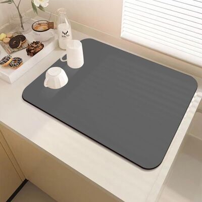 Melissa Tapis Égouttoir De Cuisine, Tapis Égouttoir À Vaisselle Antidérapant, Pour Comptoir De Cuisine, Tapis À Boire Pour Animaux De Compagnie(gris Foncé,30 X 40cm) - Publicité Melissa Tapis Égouttoir De Cuisine, Tapis Égouttoir À Vaisselle Antidérapant, Pour Comptoir De Cuisine, Tapis À Boire Pour Animaux De Compagnie(gris Foncé,30 X 40cm) - Publicité