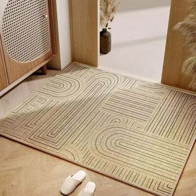 ABYSSE Tapis D'Extérieur Résistant Aux Intempéries, Long, Aspect Lin, Pour Jardin, Terrasse, Balcon, Beige/naturel, 40 X 60 Cm - Publicité ABYSSE Tapis D'Extérieur Résistant Aux Intempéries, Long, Aspect Lin, Pour Jardin, Terrasse, Balcon, Beige/naturel, 40 X 60 Cm - Publicité