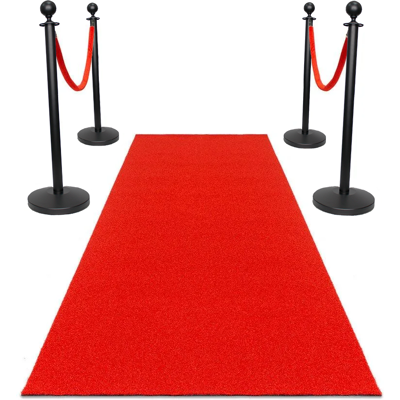 VIVOL Pack D’entrée Permanent - Tapis Rouge Durham 1x3 M - 4 Potelets Noirs Avec Corde Rouge Incluse - Publicité VIVOL Pack D’entrée Permanent - Tapis Rouge Durham 1x3 M - 4 Potelets Noirs Avec Corde Rouge Incluse - Publicité