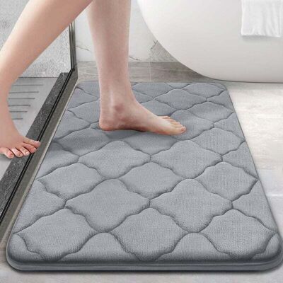 Scotch Tapis De Bain En Mousse À Mémoire De Forme 61 X 40,6 Cm, Ultra Doux, Antidérapant Et Absorbant, Lavable En Machine, Séchage En Machine, Confortable Et Épais Pour Sol De Salle De Bain, - Publicité Scotch Tapis De Bain En Mousse À Mémoire De Forme 61 X 40,6 Cm, Ultra Doux, Antidérapant Et Absorbant, Lavable En Machine, Séchage En Machine, Confortable Et Épais Pour Sol De Salle De Bain, - Publicité