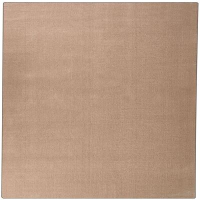 BELIANI Tapis Moderne En Polyester À Poils Longs 200 X 200 Cm Tufté À La Machine Forme Carrée Beige Sable Demre - Publicité BELIANI Tapis Moderne En Polyester À Poils Longs 200 X 200 Cm Tufté À La Machine Forme Carrée Beige Sable Demre - Publicité