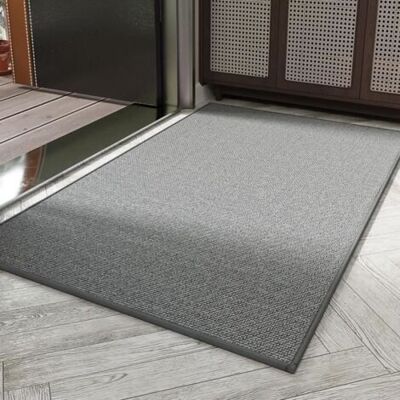 SCORPIO Tapis Entrée Intérieur,80 X 120cm Paillassons Pour Entrée,paillasson Tapis Interieur Lavable En Lin,tapis De Salon,gris - Publicité SCORPIO Tapis Entrée Intérieur,80 X 120cm Paillassons Pour Entrée,paillasson Tapis Interieur Lavable En Lin,tapis De Salon,gris - Publicité