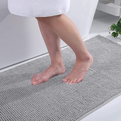 Generic Tapis De Bain Antidérapant, Doux Et Absorbant, En Microfibre Chenille, Lavable En Machine – 40 X 60 Cm, Gris Clair - Publicité Generic Tapis De Bain Antidérapant, Doux Et Absorbant, En Microfibre Chenille, Lavable En Machine – 40 X 60 Cm, Gris Clair - Publicité