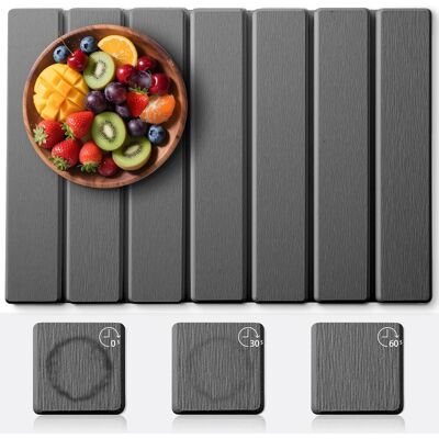 GRASSLIN Tapis Egouttoir Vaisselle De Cuisine, Absorbant Diatomées, Très Absorbant, Séchage Rapide (gris Foncé, 40 X 30 Cm) -'Parent'-'- - Publicité GRASSLIN Tapis Egouttoir Vaisselle De Cuisine, Absorbant Diatomées, Très Absorbant, Séchage Rapide (gris Foncé, 40 X 30 Cm) -'Parent'-'- - Publicité