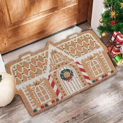 ABYSSE Tapis De Porte En Pain D'Épice - Tapis De Bienvenue De Noël Pour Votre Porte D'Entrée, Décoration De Cuisine Et De Salle De Bain Pour Les Fêtes (4060cm) - Publicité ABYSSE Tapis De Porte En Pain D'Épice - Tapis De Bienvenue De Noël Pour Votre Porte D'Entrée, Décoration De Cuisine Et De Salle De Bain Pour Les Fêtes (4060cm) - Publicité