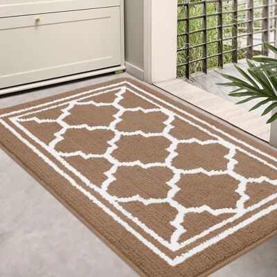 OEM Tapis D'Entrée Lavable D'Intérieur, Absorbant, Antidérapant Et Résistant Aux Taches, Pour L'Entrée, L'Intérieur, La Cuisine, La Porte D'Entrée Et La Porte De Derrière - 50 X 80 Cm, Marron - Publicité OEM Tapis D'Entrée Lavable D'Intérieur, Absorbant, Antidérapant Et Résistant Aux Taches, Pour L'Entrée, L'Intérieur, La Cuisine, La Porte D'Entrée Et La Porte De Derrière - 50 X 80 Cm, Marron - Publicité