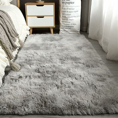 SANS MARQUE Tapis Salon Grand Tapis Pour Chambre Shaggy Tapis Moelleux Lavable Tapis De Sol Doux Pour La (blanc Gris, 80 X 160 Cm)- - Publicité SANS MARQUE Tapis Salon Grand Tapis Pour Chambre Shaggy Tapis Moelleux Lavable Tapis De Sol Doux Pour La (blanc Gris, 80 X 160 Cm)- - Publicité