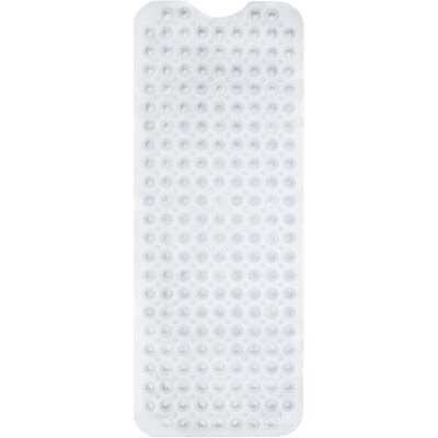 Generic Tapis De Bain Antidérapant, Extra Long 100 X 40 Cm, Ventouses Puissantes Anti-moisissure, Sécurisé Pour Enfants Seniors, Transparent, Claire - Publicité Generic Tapis De Bain Antidérapant, Extra Long 100 X 40 Cm, Ventouses Puissantes Anti-moisissure, Sécurisé Pour Enfants Seniors, Transparent, Claire - Publicité